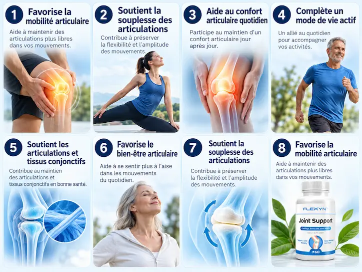 Bienfaits articulaires de Flexyn